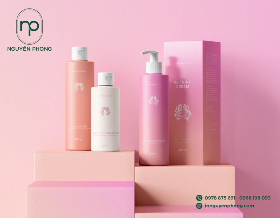 In hộp giấy đựng gel làm tóc tối ưu chi phí